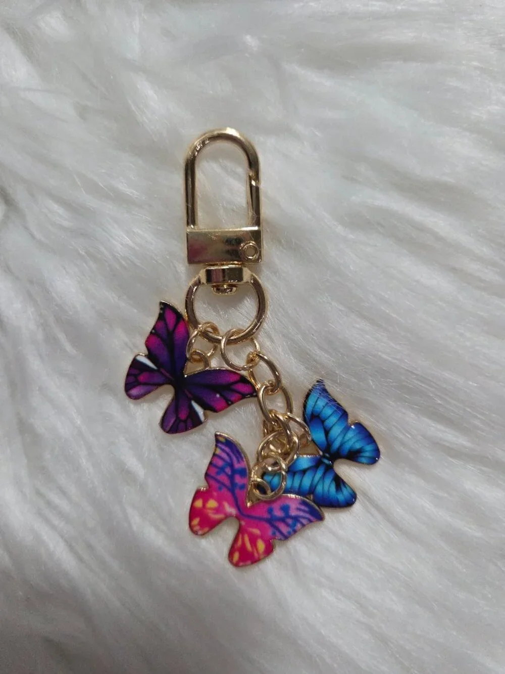 Small Butterfly Charm Keychain